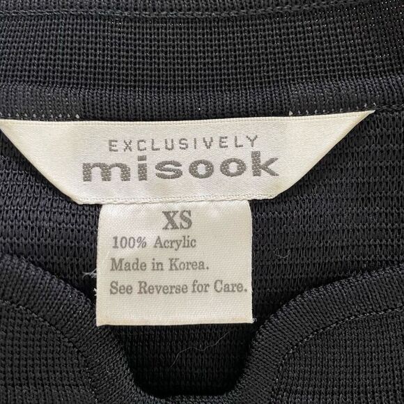 Exclusively Misook Cardigan Blazer Tunic Dress Black XS ￼ - Picture 9 of 12